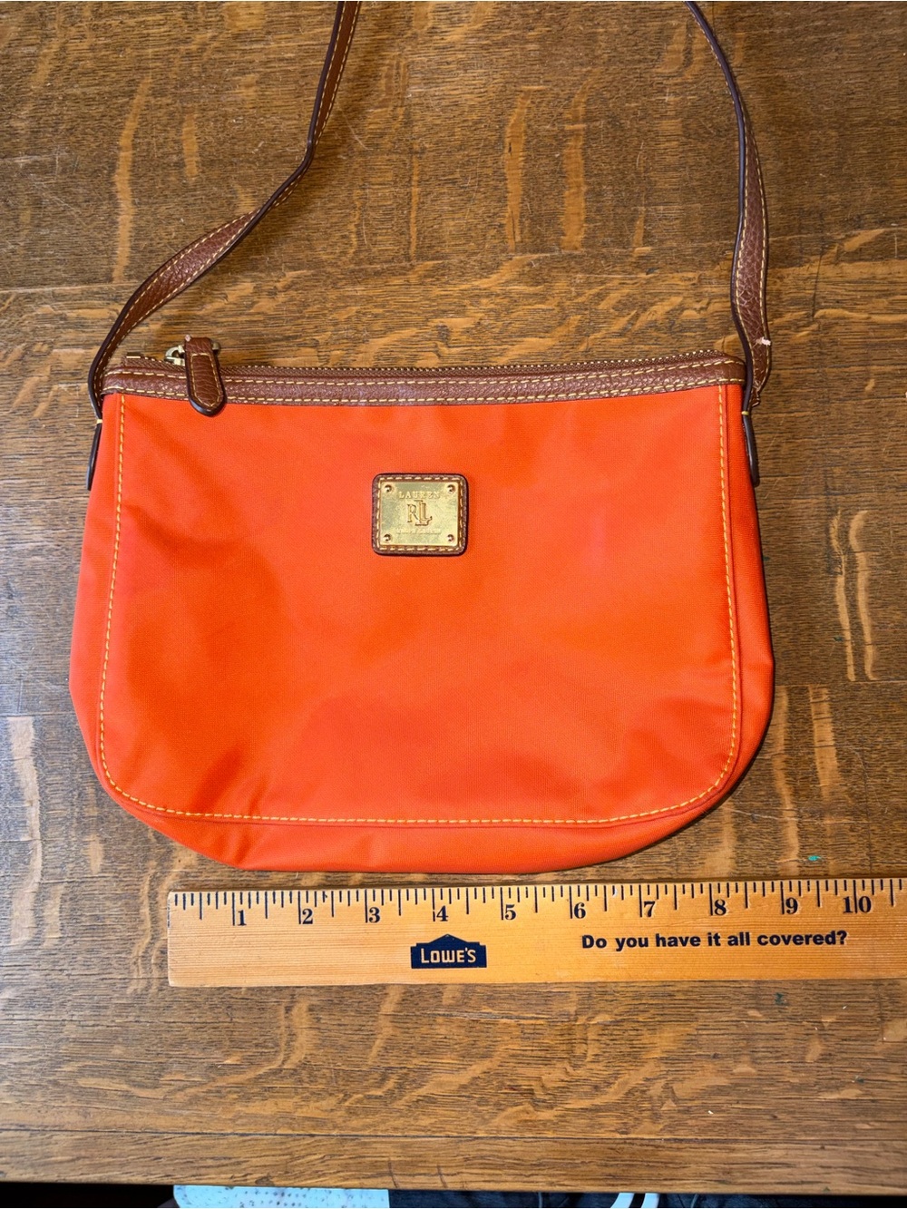Lauren Ralph Lauren crossbody crescent bag